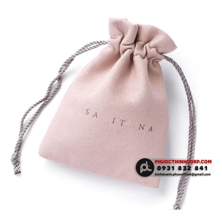 Túi nhung dây rút (cao cấp) đựng: Mỹ phẩm · Nữ trang · Đá phong thủy