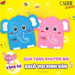 May balo quảng cáo cho Carrie Junior