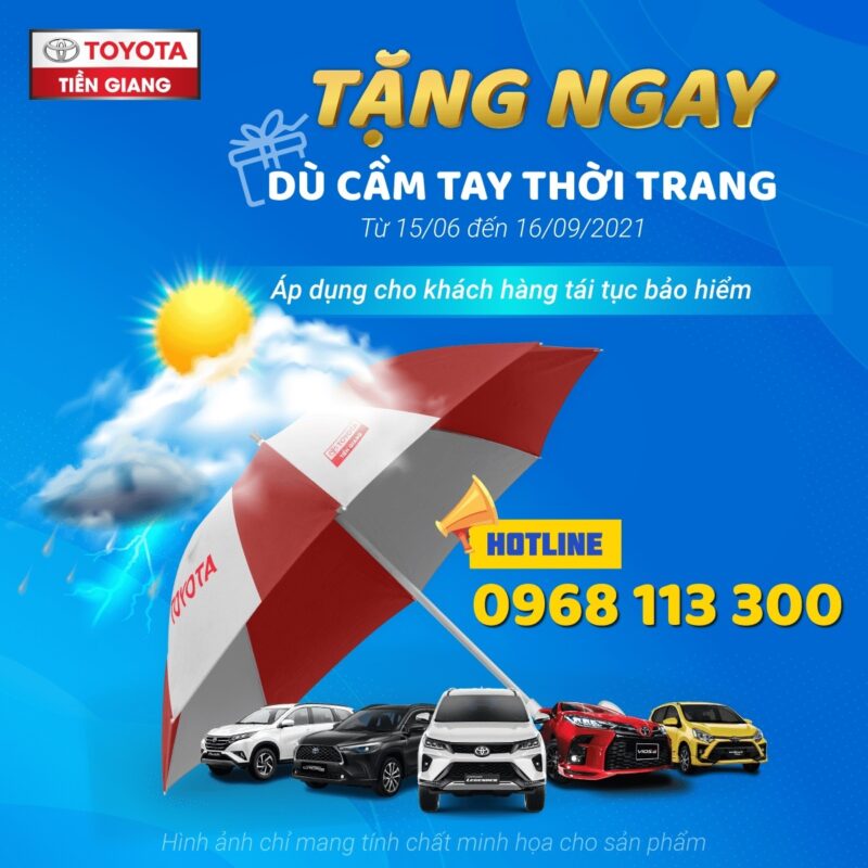 Chương trình tặng ô dù quảng cáo của Toyota