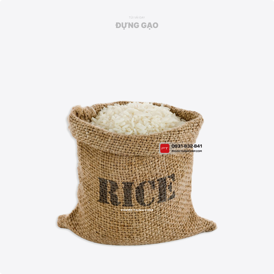 Túi vải đay đựng gạo