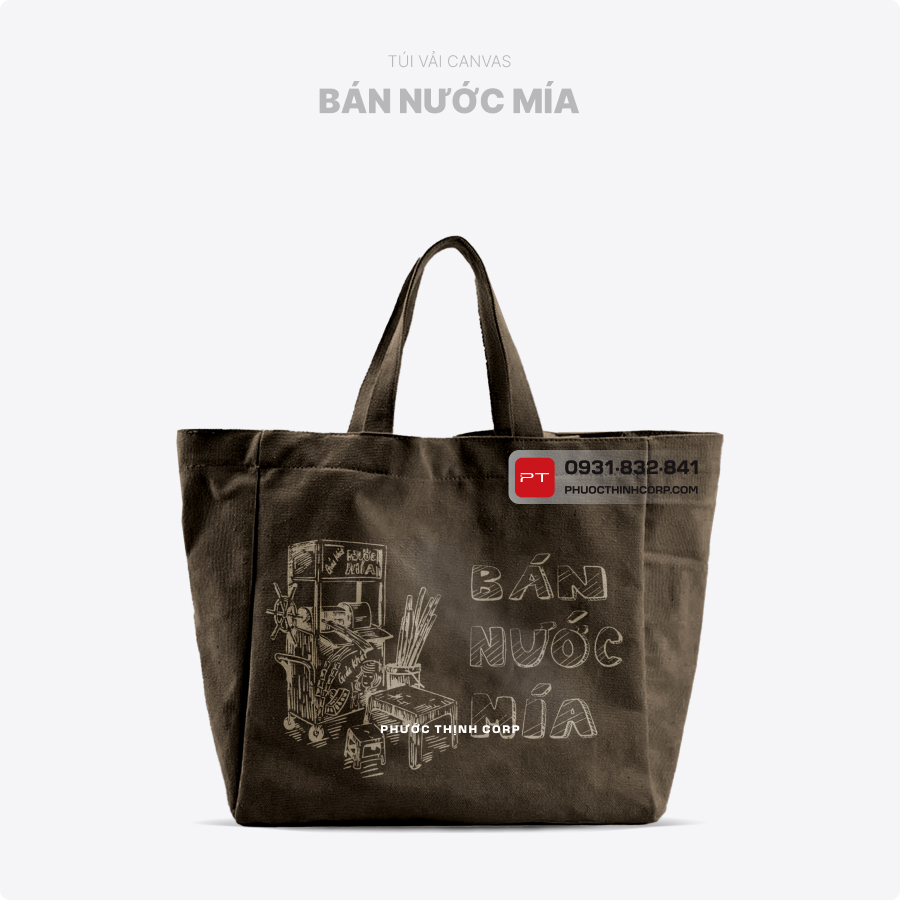 Túi vải canvas Bán Nước Mía