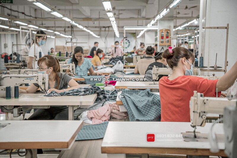 Xưởng may Phước Thịnh Corp TpHCM chuyền may 6